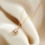 9ct Gold Molten Orb Birthstone Necklace, thumbnail 4 of 7