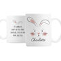 Personalised Bunny Features Ceramic Mug, thumbnail 4 of 4