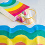 Rainbow Colourful Party Tablecloth, thumbnail 2 of 3