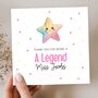 Star Legend Thank You Teacher Card, Key Worker Appreciation End Of Term Gift, thumbnail 1 of 3