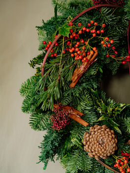 Fresh Christmas Wreath Classic Reds, 2 of 3