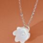 Vachana Shell Lily Sterling Silver Necklace, thumbnail 5 of 10