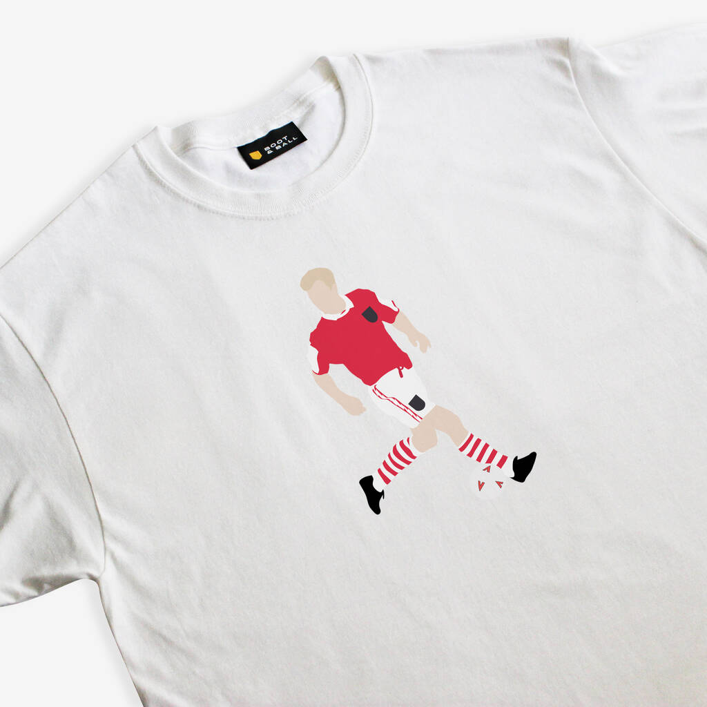 Dennis Bergkamp Arsenal T Shirt By Jack's Posters | notonthehighstreet.com