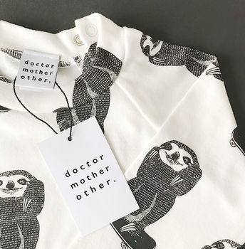 Skating Sloth Children's Cotton Sweatshirt, 4 of 6