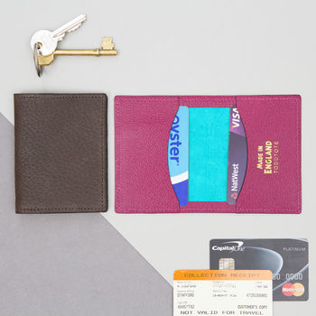 Bright Leather Travel Card Holder, 2 of 8