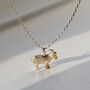 9ct Gold Goat Necklace, thumbnail 1 of 5