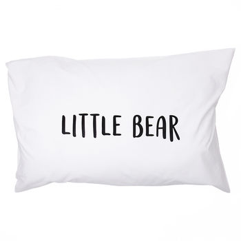 'Papa Bear/Mama Bear/Little Bear' Pillow Case Set, 8 of 8