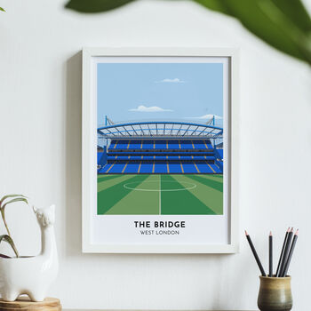 Chelsea Football Stadium Print The Bridge Illustration, 2 of 10