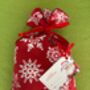 Christmas Fabric Gift Bags, thumbnail 2 of 5