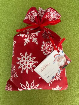 Christmas Fabric Gift Bags, 2 of 5