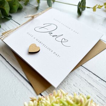 Simple Handmade Father's Day Card Customisable, 2 of 5