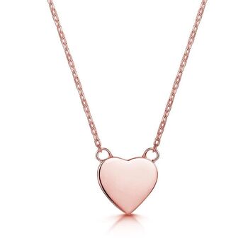 Personalised 18 K Rose Gold Plated Pearl Heart Necklace, 3 of 10