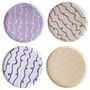 Wavy Pastel Paper Plates Pack Of Eight, thumbnail 2 of 2