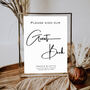 Personalised Guest Book Wedding Sign, thumbnail 1 of 3