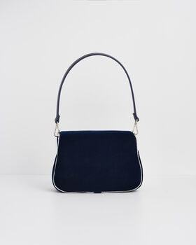 Rose Embroidered Blue Clutch, 5 of 9