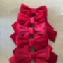 Red Velvet Door Bow, thumbnail 3 of 4