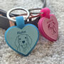 Heart Pastel Silicone Silent Dog ID Tag Personalised, thumbnail 8 of 12