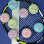 Fun Pastel Message Tennis Balls Brand New, thumbnail 2 of 8