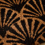 Verona Art Deco Black Scallop Doormat, thumbnail 3 of 4