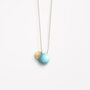 December Turquoise Fine Cord Birthstone Necklace, thumbnail 4 of 6