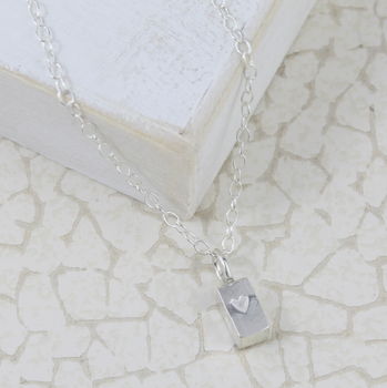 Sterling Silver Small Ingot Pendant, 2 of 7