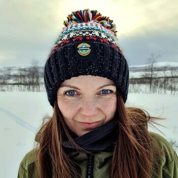 Jet Black Traditional Nordic Reflective Super Bobble, 2 of 9