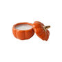 Snuggle Season Orange Pumpkin Ceramic Tealight, thumbnail 2 of 4