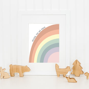 Personalised Rainbow Print, 2 of 2
