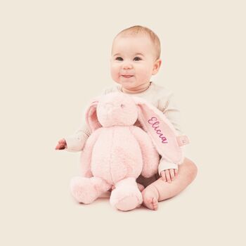Personalised Pink Bunny Soft Toy, 3 of 6