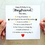 Boyfriend Birthday Card 'You Are', thumbnail 1 of 3