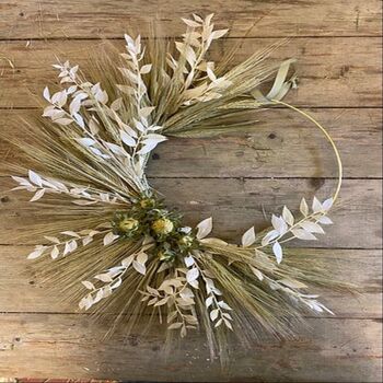 Barley And Ruscus Wreath, 5 of 5