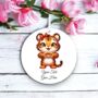 Personalised Cute Tiger Love Heart Hand, thumbnail 2 of 2