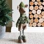 Olive Green Standing Christmas Marcus Mouse, thumbnail 1 of 4