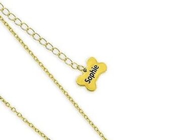 Cockapoo Sterling Silver Gold Plated Necklace, 4 of 7