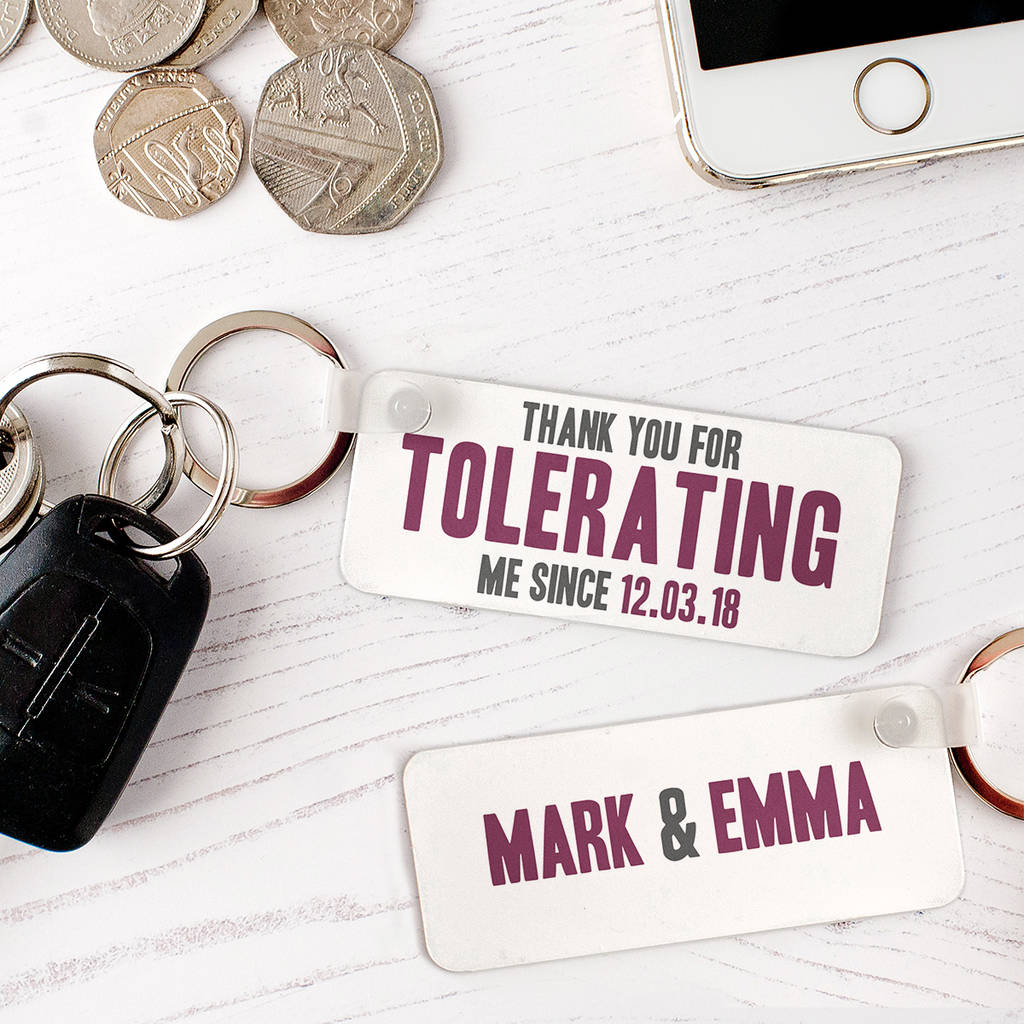 Personalised Funny Couples Keyring, 1 of 5