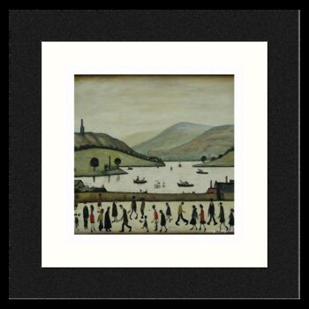 Framed 'Lake Windermere' Print. Lowry Style, 2 of 4