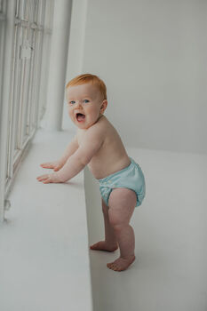 'Azure' Modern Cloth Nappy By Pēpi Collection, 10 of 12