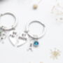 Personalised Pair Of Best Friends Keyrings Friend Gift, Matching Set, thumbnail 6 of 9