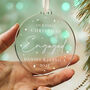 Our First Christmas Engaged Bauble Gift For Couples, thumbnail 7 of 8