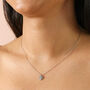 Stainless Steel Tiny Antiqued Heart Pendant Necklace, thumbnail 2 of 4