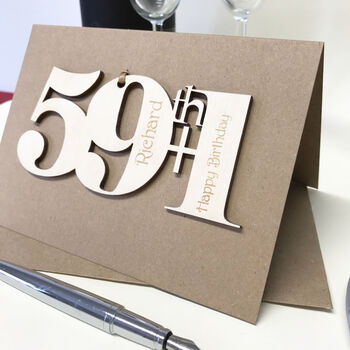 Personalised 60th Birthday Card, 9 of 12