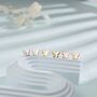 Sterling Silver Small Butterfly Stud Earrings, thumbnail 3 of 11