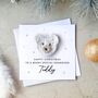 Personalised Crochet Polar Bear Grandson Christmas Card, thumbnail 1 of 3