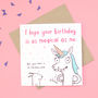 'Magical Unicorn' Birthday Card, thumbnail 1 of 2
