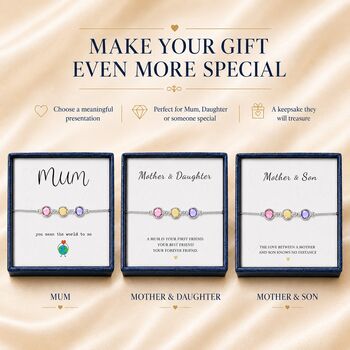 Personalised Create Your Own Family Birthstones Bracelet, 7 of 12