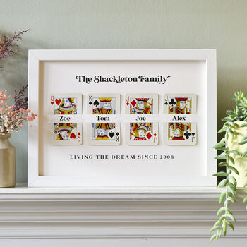 Personalised Family Names Vintage Playing Cards Print, 5 of 12