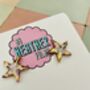 Twinkle Tide Small Starfish Glitter Resin Earrings, thumbnail 7 of 7
