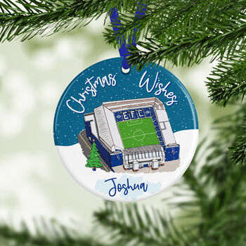 Personalised Goodison Bauble, Everton Christmas, 2 of 4