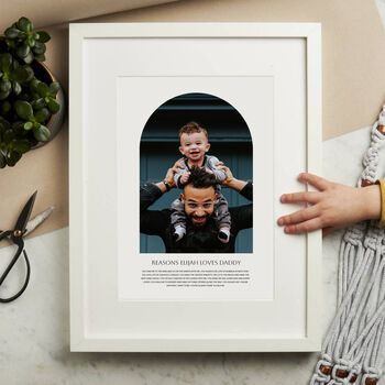 Personalised Reasons I Love Daddy Photo Print, 3 of 3