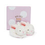 Doudou Et Compagnie Pink Booties With Rattle, thumbnail 1 of 2